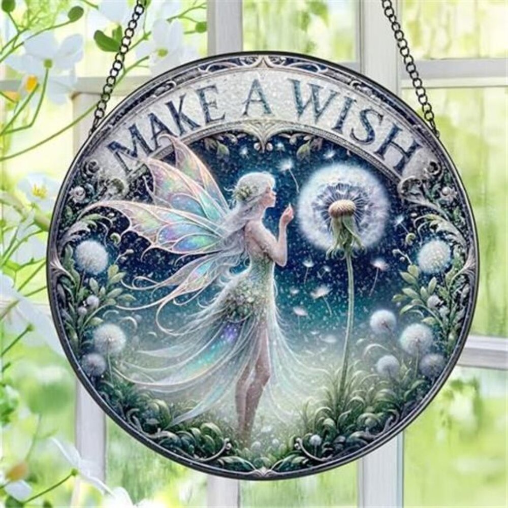 Stained Glass Window Hanging, Pauyadu Fairy Sun Catchers